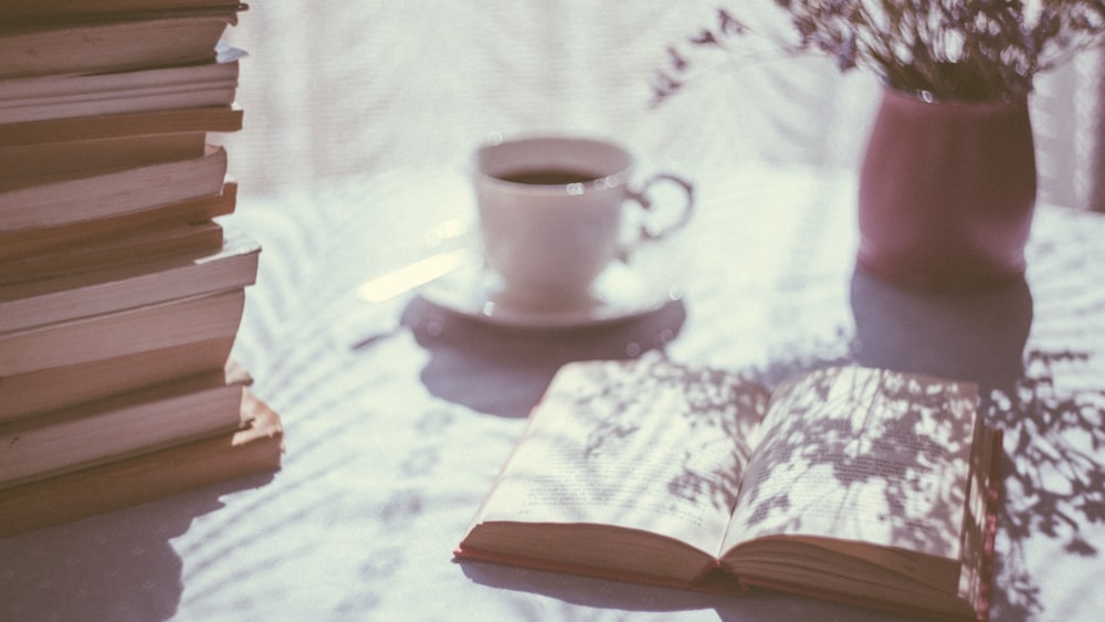 Active Reading Boost: Open Book and Tea